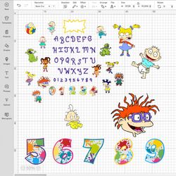 Rugrats Birthday Bundle SVG, cricut, png for shirt