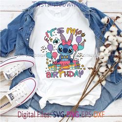 stitch birthday svg, cute stitch birthday, stitch birthday shirt svg, stitch birthday png, instantdownload