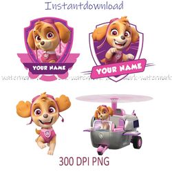 Paw Patrol Skye Png, Paw Patrol Png, Paw Patrol Clipart, Paw Patrol Birthday Png, Transparent Background Paw Patrol Png