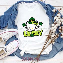 hello kitty st patricks day svg, hello kitty lucky cat svg, hello kitty for cricut, cricut designs, instantdownload