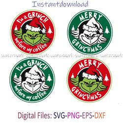 merry grinchmas logo svg, grinchmas png, grinchmas coffee, merry grinchmas printable, instantdownload, png for shirt