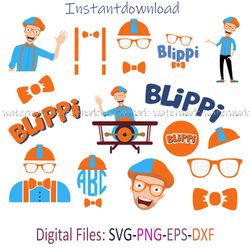 Blippi SVG, Blippi Clipart, Blippi PNG Images, Blippi SVG For Cricut, Blippi Transparent Instantdownload, Png for shirt