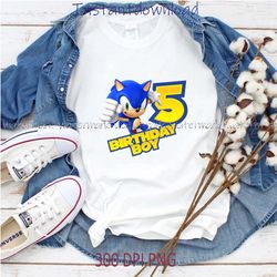5th birthday boy sonic the hedgehog party decoration transparent png image for birthday celebrations