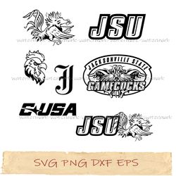 jacksonville state gamecocks football logo in svg, files instant download, st florida gators svg, florida gators vector