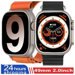 smart watch 9 ultra pro max gen 2 49mm amoled screen smartwatch high refresh rate wireless charging men women for sport