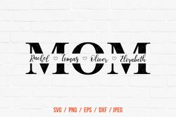 mom frame monogram svg, family svg