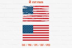 america flag distressed cut file