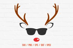 christmas reindeer svg girl deer svg cut files cricut downloads christmas svg cute reindeer svg silhouette designs