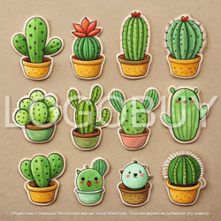 cactus stickers