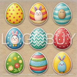 eastern eggs stickers