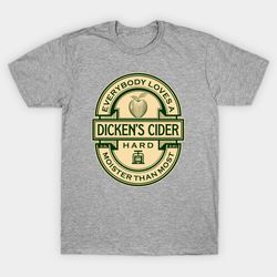 dicken's cider label unisex tee, gift for men women