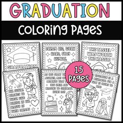graduation printable coloring pages | 2024 graduation coloring book | 2024 graduation gift | graduation coloring cards