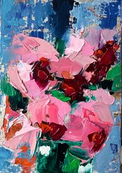 peoniesl framed peonies abstract original peonies art flowers painting peony in vase peonies abstract small painting