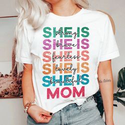 she is mom png, mother's day png, blessed mom png, mom shirt, mom life png, mom png, gift for mom, retro mama quotes
