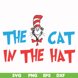 the cat in the hat svg, png, dxf, eps file dr00052