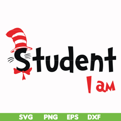 student i am svg, png, dxf, eps file dr00058