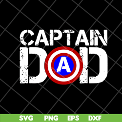 captain dad svg, fathers day svg, png, dxf, eps digital file ftd28042112