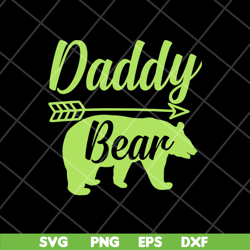 daddy bear svg, fathers day svg, png, dxf, eps digital file ftd28042115