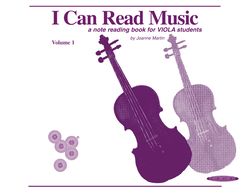 i can read music, volume 1 - a note reading book for viola students