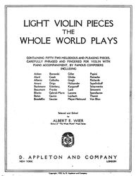 light violin pieces the whole world plays