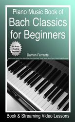 piano music book of bach classics for beginners