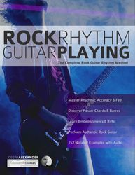 rock rhythm guitar playing & audio