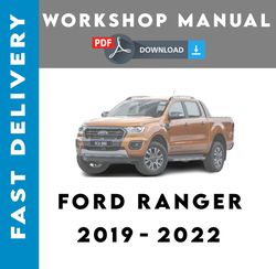 ford ranger 2019 2020 2021 2022 service repair workshop manual