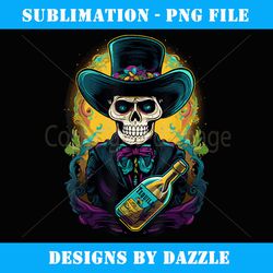 skeleton charro mexican skull tequila bandito - decorative sublimation png file