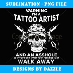 mens tattoo artist t skull graphic tattoo artist apparel - png sublimation digital download