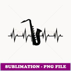 heartbeat pulse marching band saxophone for men women - aesthetic sublimation digital file