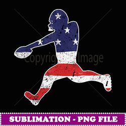 football player vintage football punter flag - decorative sublimation png file