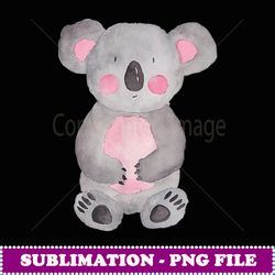 cute watercolor koala unique australia art t & gift - high-resolution png sublimation file