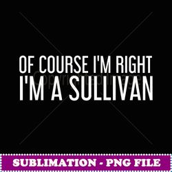 sullivan gift funny surname family tree birthday reunion - exclusive sublimation digital file