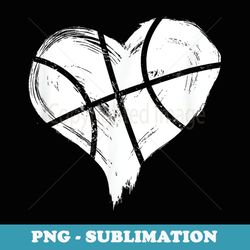 basketball heart love lover sports - sublimation digital download