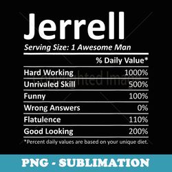 jerrell nutrition funny birthday personalized name idea - aesthetic sublimation digital file