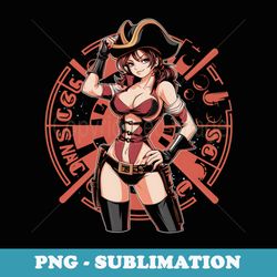 sexy space pirate adventurous galaxy anime - vintage sublimation png download