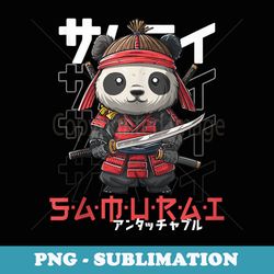 japanese panda samurai warrior ukiyo panda sensei samurai - instant sublimation digital download