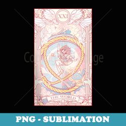 the world kawaii anime cute pastel tarot deck - creative sublimation png download