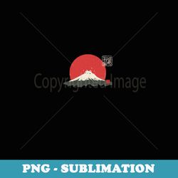 vintage japanese cat kawaii anime sleeping on mount fuji - modern sublimation png file