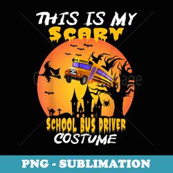 school bus drivers halloween costume - unique sublimation png download