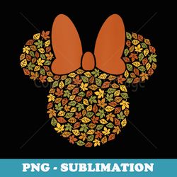 disney minnie mouse icon autumn fall leaves - special edition sublimation png file