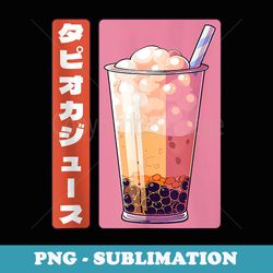 kawaii bubble tea tapioca anime otaku anime manga - stylish sublimation digital download