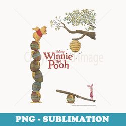 disney winnie the pooh & piglet honey pot stack - digital sublimation download file