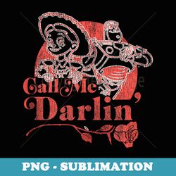 disney pixar toy story buzz & jessie call me darlin - premium sublimation digital download