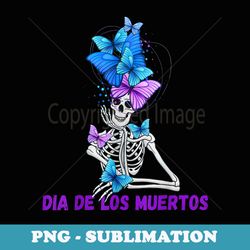 dia de los muertos skeleton butterfly mexican halloween - artistic sublimation digital file