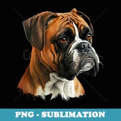 funny dog boxer - png transparent sublimation file