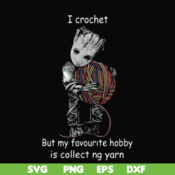 i crochet but my favorite hobby is collect ng yarn svg, png, dxf, eps file fn000152