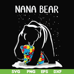 nana bear svg, png, dxf, eps file fn000175