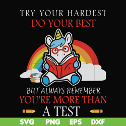 try your hardest do your best but always remember you're more than a test svg, png, dxf, eps file fn000188