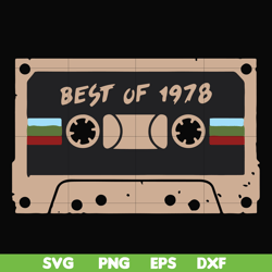 best of 1978 svg, png, dxf, eps file fn000207